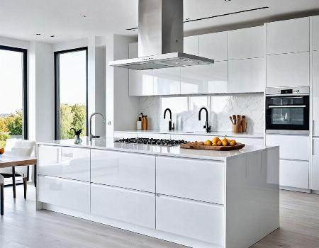 Modern white kitchen remodel