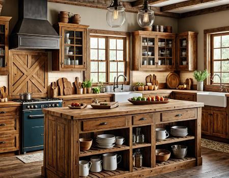 Rustic farmhouse kitchen